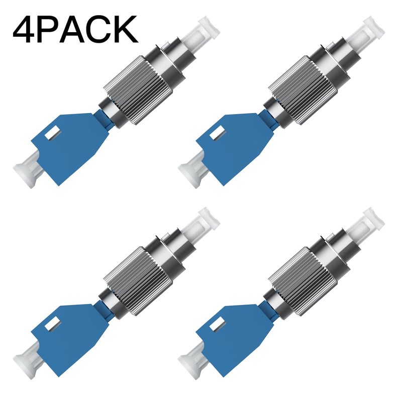 GESD 4PCS Single Mode 9/125um FC Male to LC Female Hybrid Optical Fiber Converter Adapter with Visual Fault Locator Connector and Optical Power Meter Compatibility - Image 2