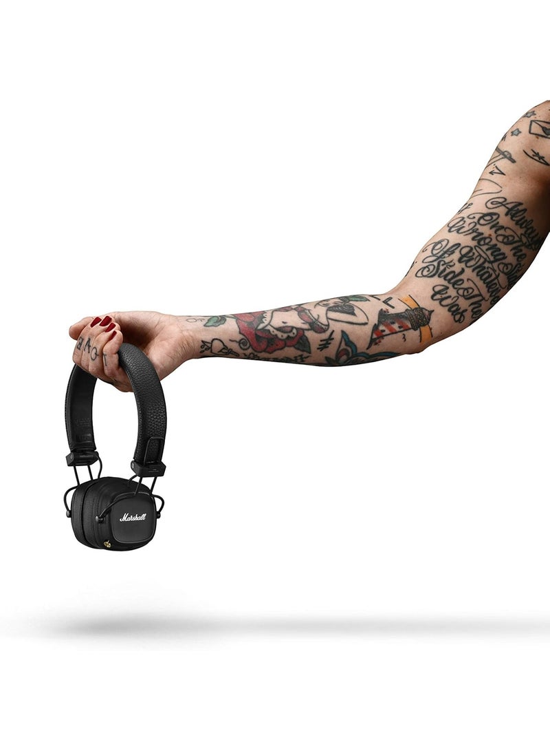 مارشال مارشال ميجور IV القابلة للطي، سلكية/لاسلكية، تعمل لمدة 80 ساعة أو أكثر، لون أسود - Image 3