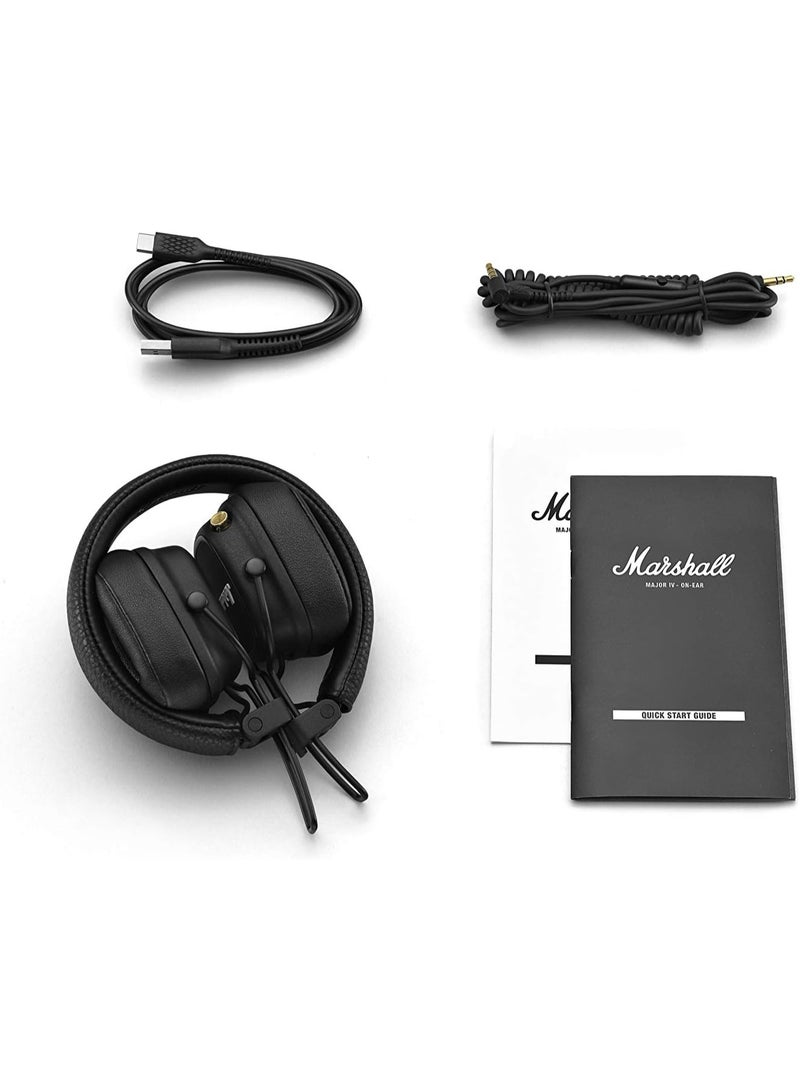 مارشال مارشال ميجور IV القابلة للطي، سلكية/لاسلكية، تعمل لمدة 80 ساعة أو أكثر، لون أسود - Image 2