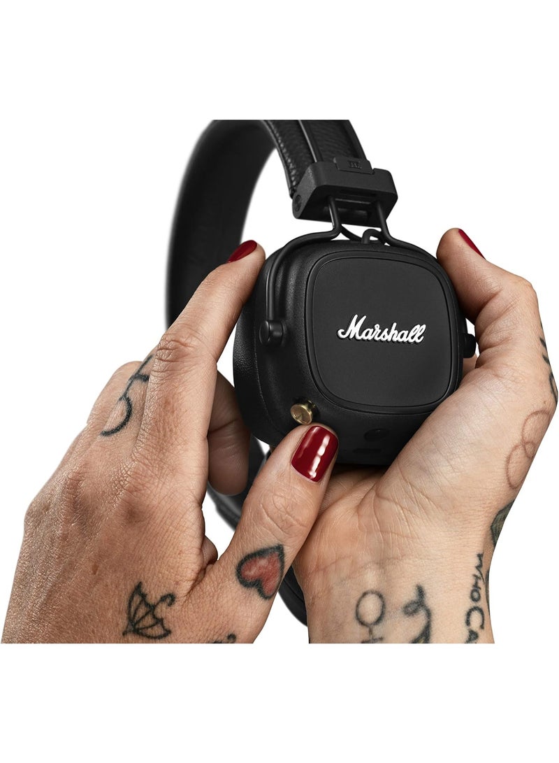 مارشال مارشال ميجور IV القابلة للطي، سلكية/لاسلكية، تعمل لمدة 80 ساعة أو أكثر، لون أسود - Image 5