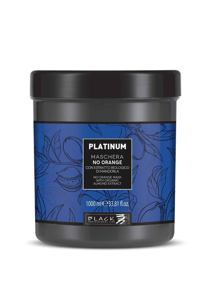 Black Professional Line Platinum No Orange Hair Mask 1000ml – Anti-Brass Treatment for Brown & Dark Blonde Hair - Image 1