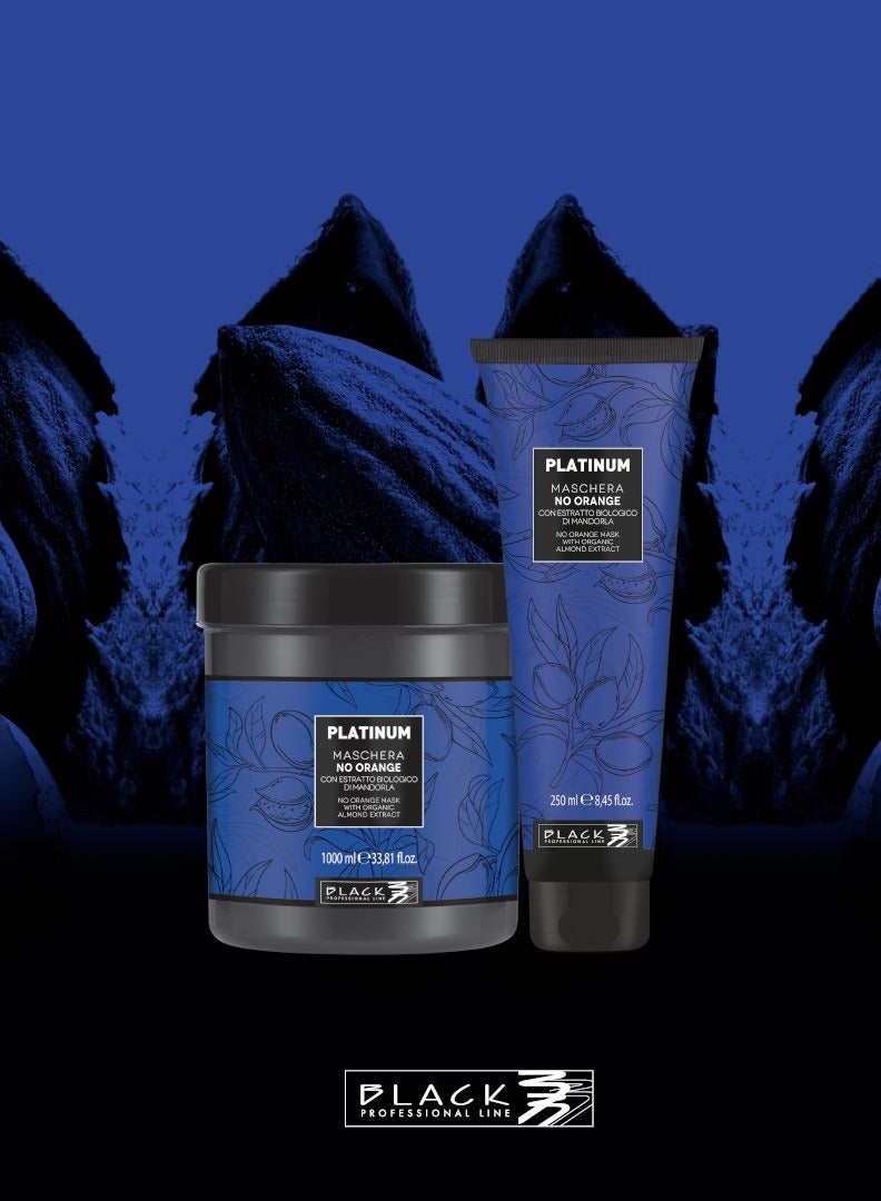 Black Professional Line Platinum No Orange Hair Mask 1000ml – Anti-Brass Treatment for Brown & Dark Blonde Hair - Image 4
