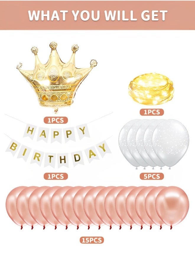 GROIC Birthday Trunk or Treat Car Crown Balloons Decoration Kit, Party Birthday Balloons Supplies Crown Decorations - Image 2
