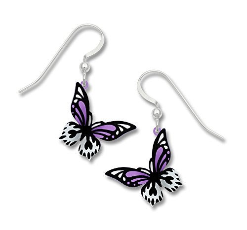 Sienna Sky Bright Violet "Olivia's Butterfly" Drop Earrings 1898 - Image 1