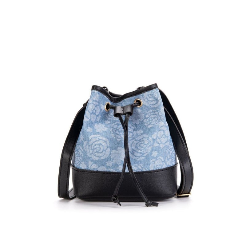 Bag Women'S Shopping Large Capacity Crossbody Bag 2024 Spring New Arrival Denim Fabric Printed Bucket Bag - Image 2