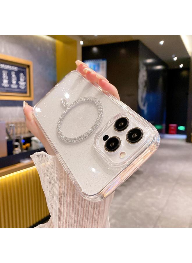 اس-توب جراب هاتف ماج سيف شفاف لامع لهاتف آيفون 14 بلس - Image 3