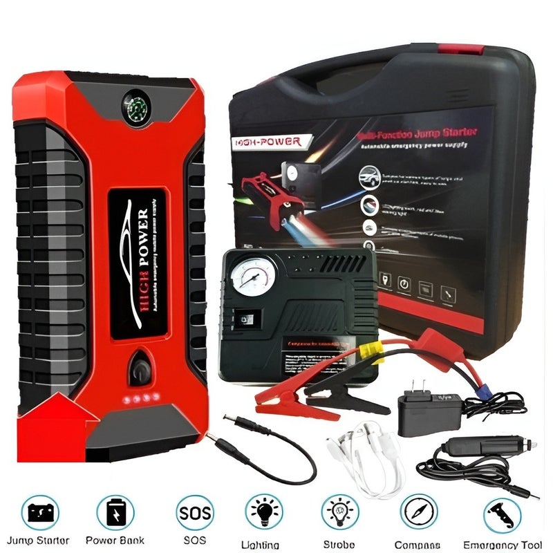 Ultimate Car Jump Starter ومنفاخ الإطارات - طاقة الطوارئ والهواء