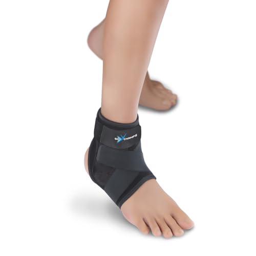 Gochamps Premium Neoprene Ankle Wrap & Support Brace, Adjustable Strap for Sprains, Strains, Pain Relief & Injury Prevention, Japanese Collaboration, Large (28-31 cm, Pack Of 1) - Image 1