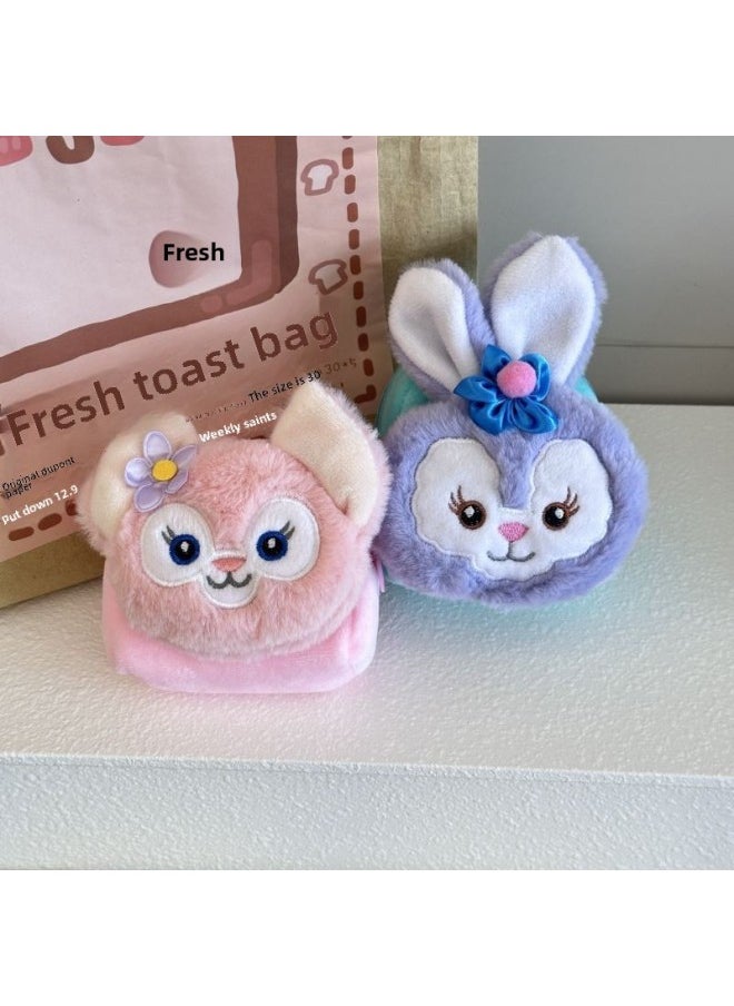 Generic - Cartoon Sanrio Kitty Coin Purse Pendant Keychain Backpack Hanging Ornaments Stall Small Jewelry Headset Bag Hanging Ornaments-Color:Rabbit Beaver-p书包 - Image 1
