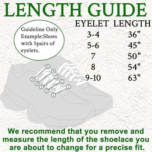 Endoto Shoe Laces for New Balance 9060 Sneaker 9MM Flat Replacement Shoelaces Strings for Running ShoesColorWhiteSize45Inch - Image 3