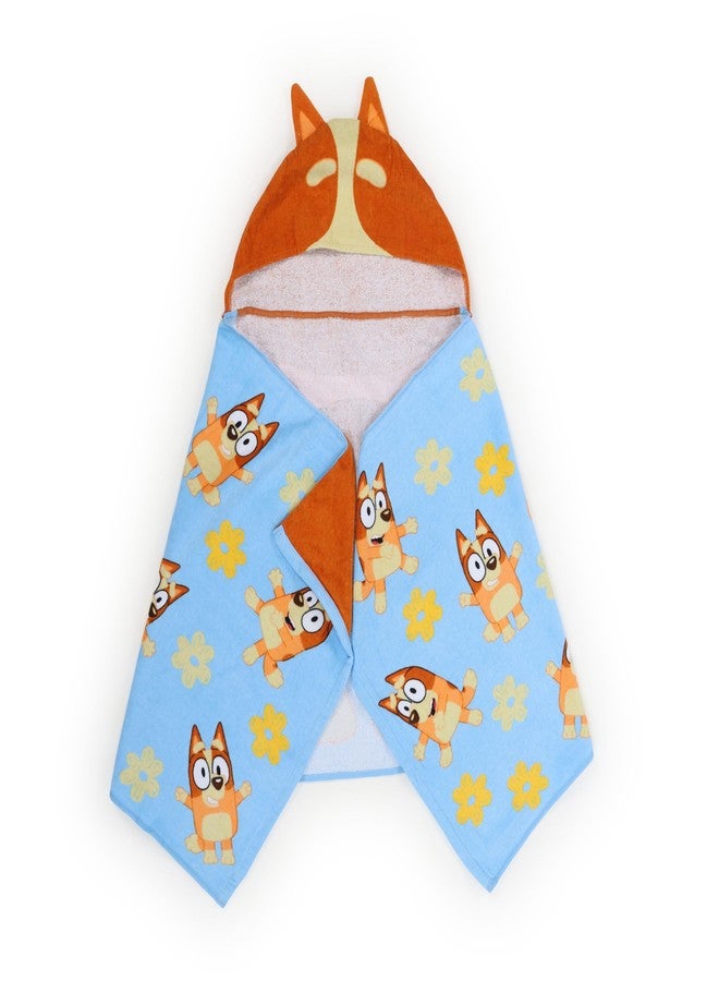 Jay Franco Kids Hooded Towel - 22" x 51" Super Soft Bath Wrap with 3D Hood, Beach, Pool & Travel, Official Licensed Product, Multi - Bluey - Image 2