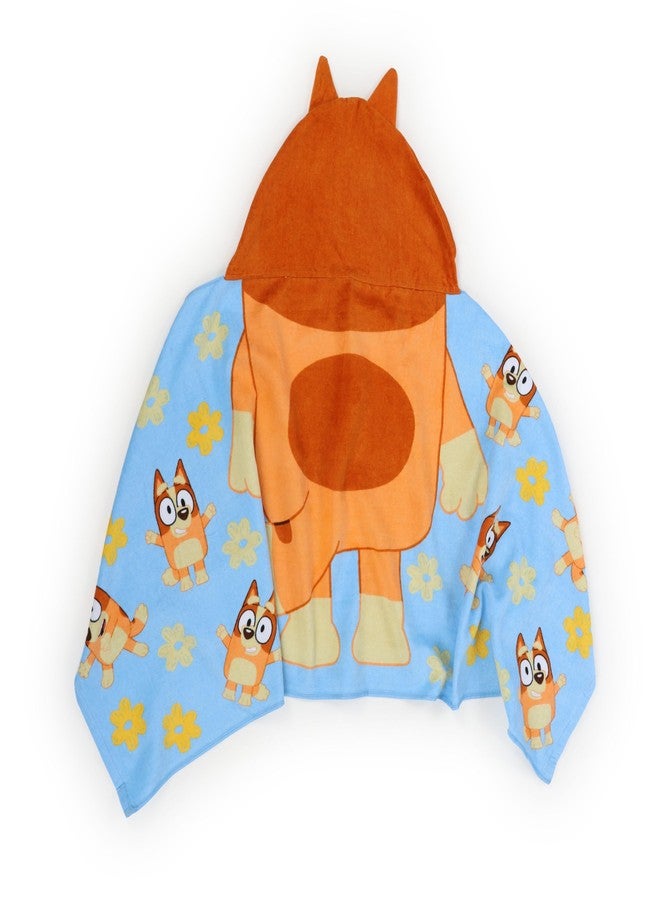 Jay Franco Kids Hooded Towel - 22" x 51" Super Soft Bath Wrap with 3D Hood, Beach, Pool & Travel, Official Licensed Product, Multi - Bluey - Image 3