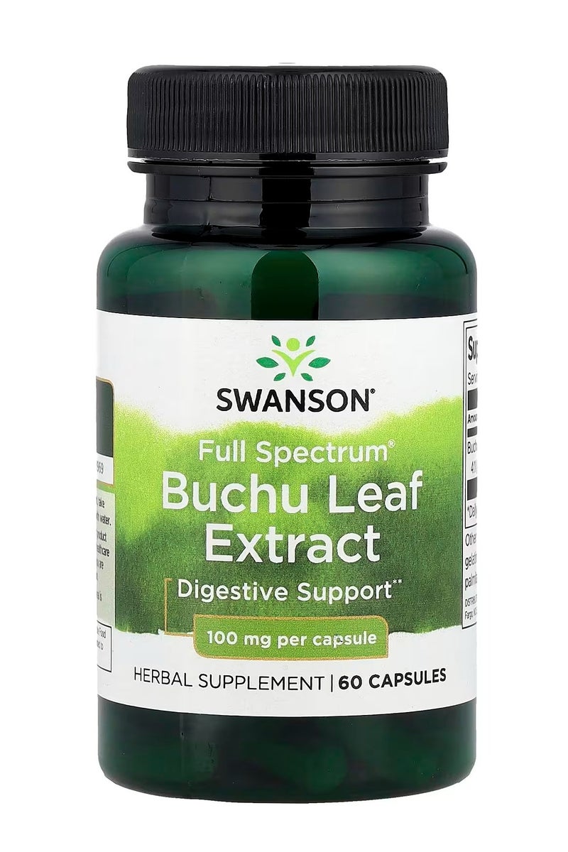 Swanson, Full Spectrum® Buchu Leaf Extract, 100 mg, 60 Capsules