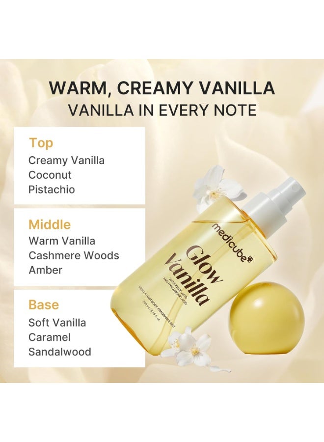 ميديكيوب مييدكوب جلو فانيلا بخاخ عطر للجسم والشعر، 100 مل - Image 4