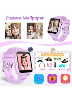 Kids Smart Watch, Smart Game Watch with 24 Games, HD Touch Screen, Video, Camera, Music Player, Pedometer, Flashlight, Alarm Clock,  Kids Watches for 5-12 Year Olds Boy/Girl (Purple) - pzsku/Z93E4F63470540A957448Z/45/_/1695134159/d8752b93-e81c-437b-bec7-0064d0c2d6ec