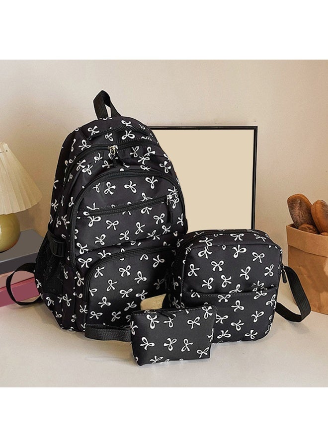 Three-piece set - junior school girl college student backpack - Japanese-style Instagram-worthy large-capacity backpack for traveling, lightweight and fashionable. - Image 1