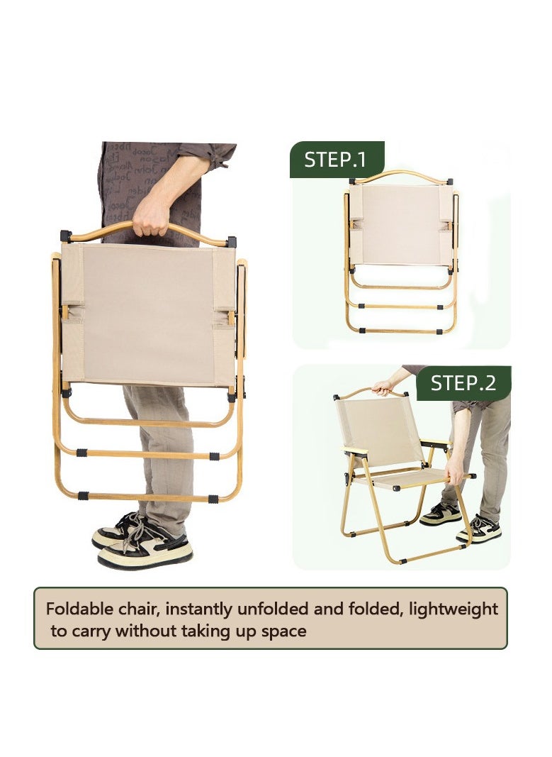 Yolu Outdoor Camping Chair Folding Chairs BBQ Seat Portable Lightweight Garden Chair for Camping, Hiking,Fishing, Beach, BBQ and Picnics  - Image 3