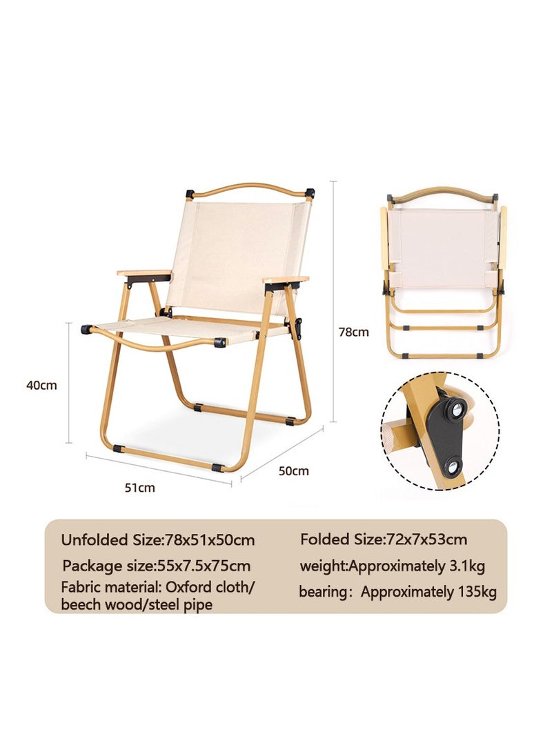 Yolu Outdoor Camping Chair Folding Chairs BBQ Seat Portable Lightweight Garden Chair for Camping, Hiking,Fishing, Beach, BBQ and Picnics  - Image 2