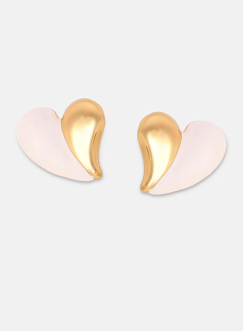 SOHI Chonky-Coeur Artificial Stud Earring Jewellery