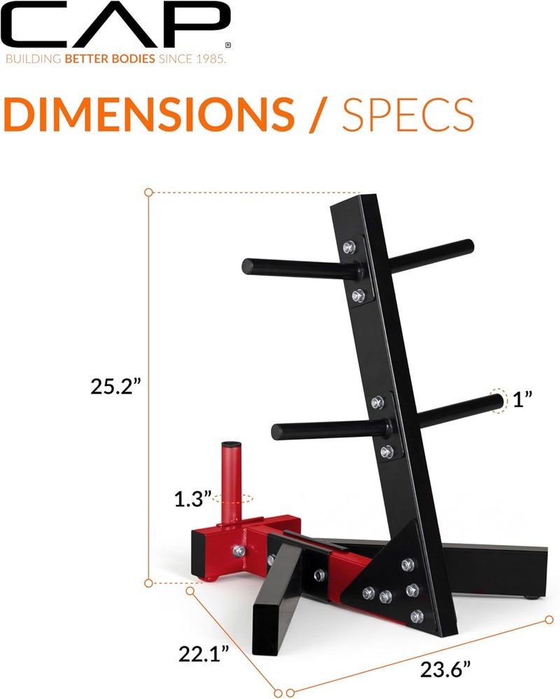 CAP Barbell Weight Plate Rack for 1-Inch Weight Plates - Image 4