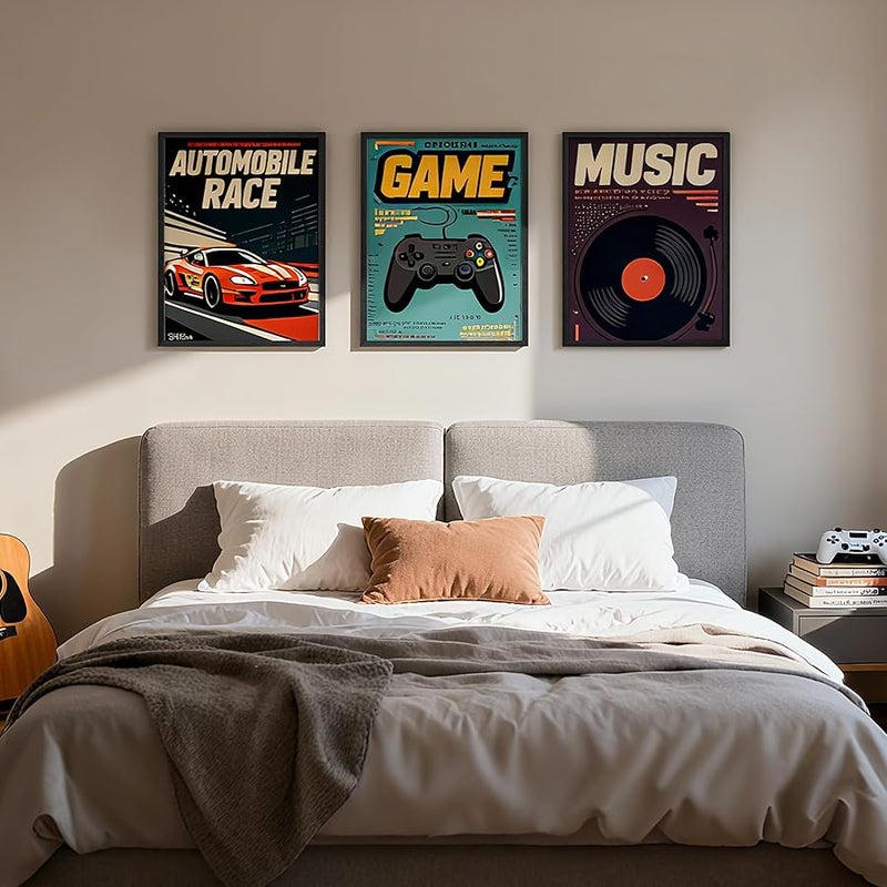 upsimples 18x24 Frames 3 Pack, Black Wood Grain MDF Large Picture Frame with Vertical & Horizontal Wall Hanging, Fits Posters, Art Prints & Gallery Wall - Image 5