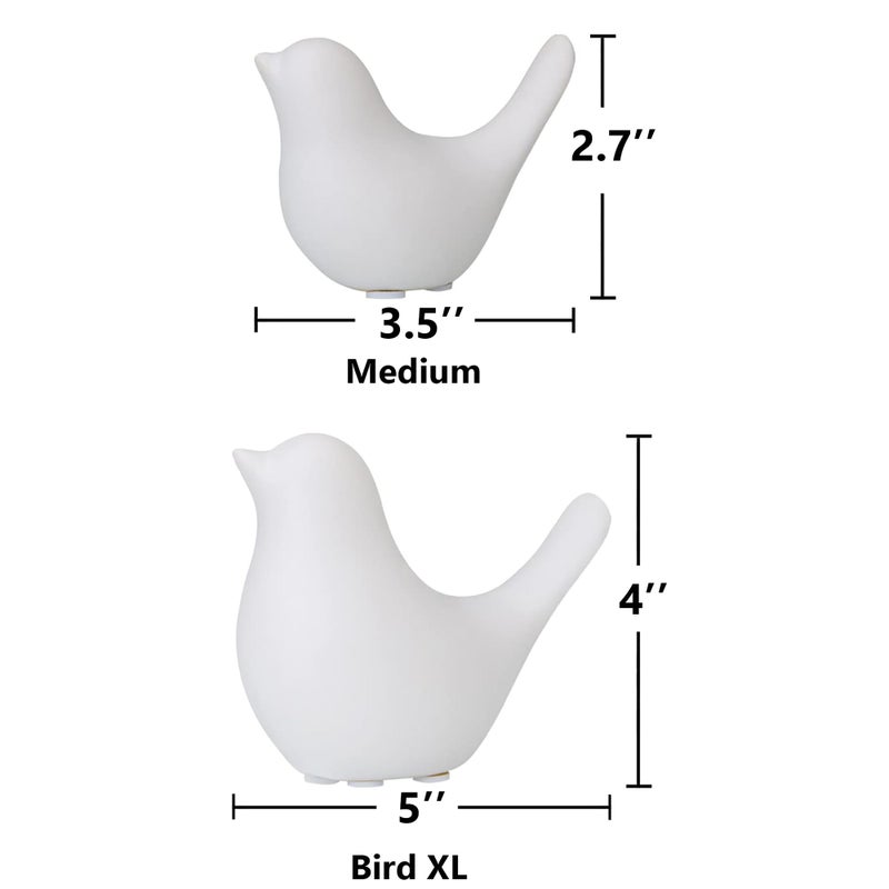 FANTESTICRYAN Small Animal Statues Home Decor Modern Style White Decorative Ornaments for Living Room, Bedroom, Office Desktop, Cabinets - Image 3