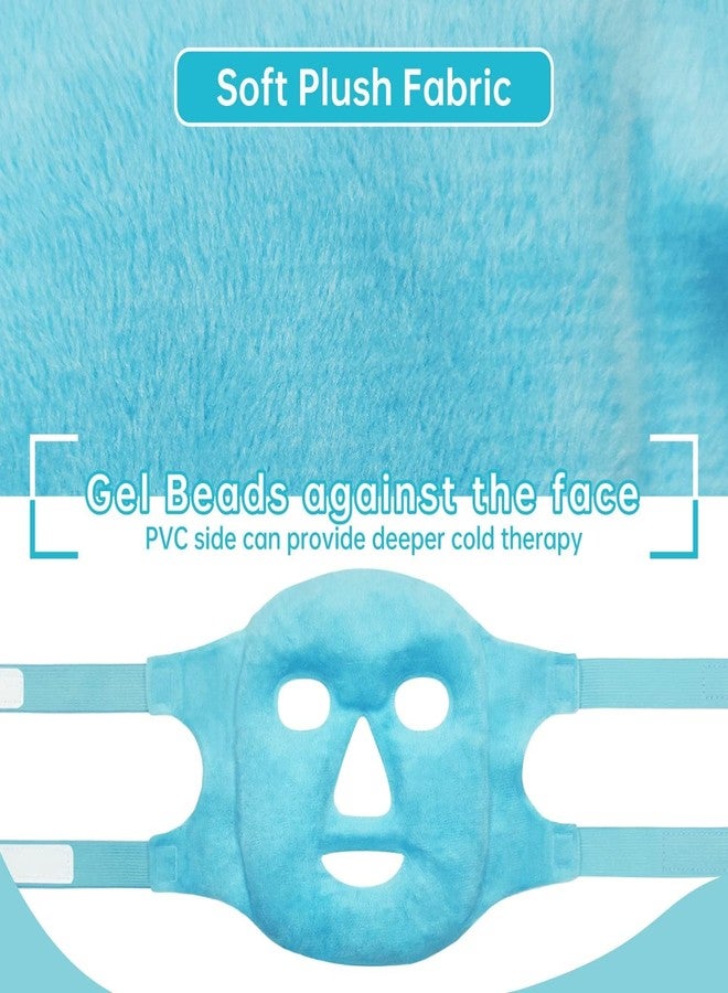 AFPIN- ice face mask | cold face ice mask | Face Eye Mask-Ice Pack Reduce Face Puff, Dark Circles| Beads Face Mask |Hot/Cold Pack With Soft Plush Backing For Woman - Image 5