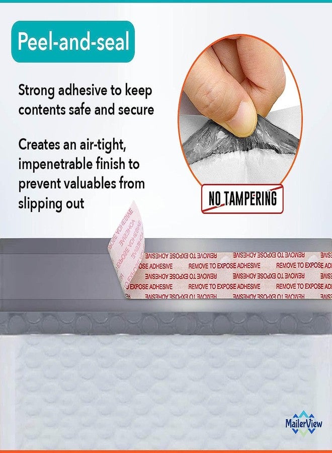 MAILERVIEW White Small Bubble Mailers 4x8 Inch #000 | Thick Padded Poly Bubble Mailer Envelopes | Bubble Envelopes | Waterproof Mailing Envelopes | 500 Pack Bulk | Trading Card sports card Shipping | USA Made - Image 5