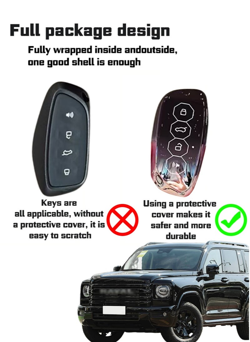 Suitable for Haval car key protector, which perfectly wraps and protects car keys. It is wear-resistant, simple, elegant, fashionable and beautiful. - Image 3