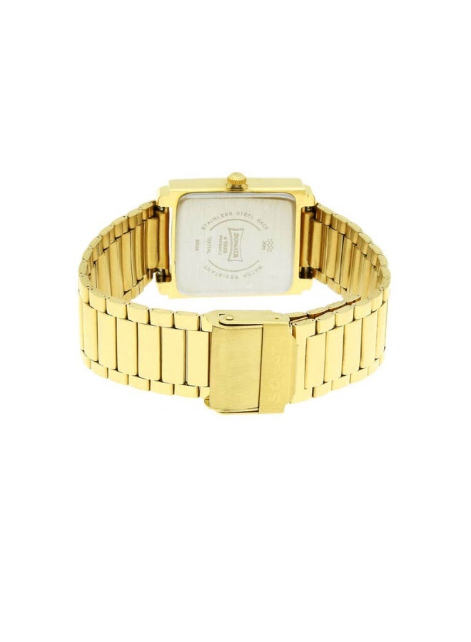 Sonata Men's Analog Watch 7053YM05 – Champagne Dial, Gold-Tone Metal Strap, Quartz Movement, 30M Water-Resistant - Image 4