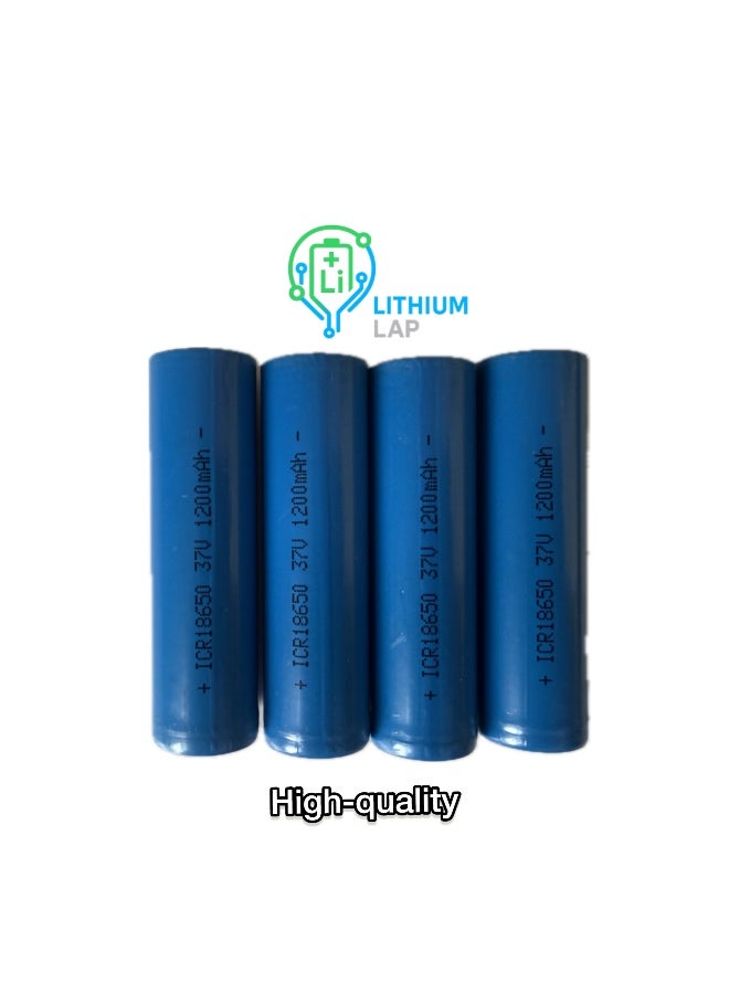 XZT Battery XZT 18650 Rechargeable 1200mAh – Lithium-Ion 3.7V High Performance by Lithium Lab - Image 1