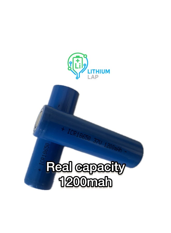 XZT Battery XZT 18650 Rechargeable 1200mAh – Lithium-Ion 3.7V High Performance by Lithium Lab - Image 3