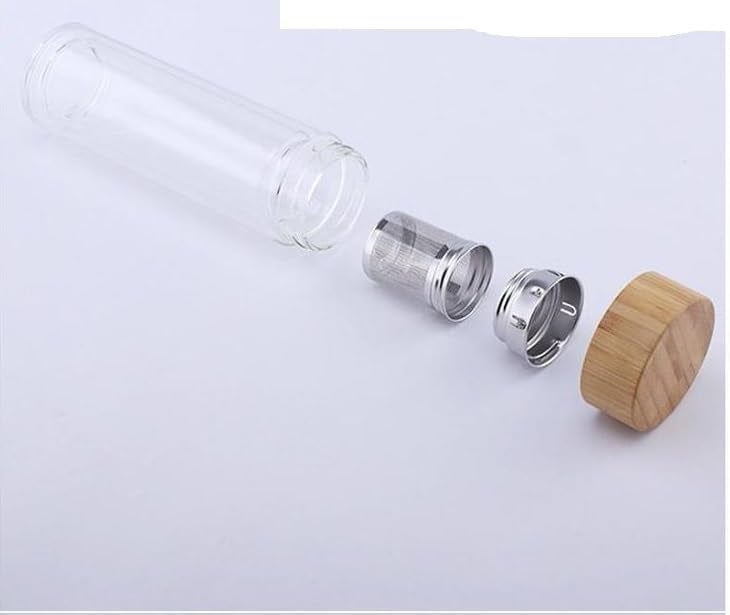 BEING CART Glass Tea Infuser with Bamboo Lid Portable Travel Mug for Fruit Infused Water or Cold Brew Coffee BPA The Diffuse - Image 3