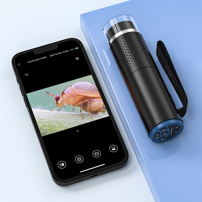 Wireless Digital Microscope White Handheld: 1000X Adjustable Zoom, 2-Hour Battery Life, Multi-System Compatible for Outdoor Hikes, Home Inspection, Digital Enthusiasts - Image 4