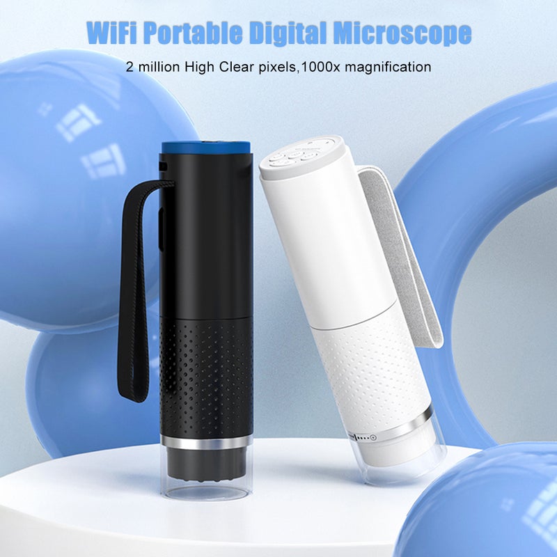 Wireless Digital Microscope White Handheld: 1000X Adjustable Zoom, 2-Hour Battery Life, Multi-System Compatible for Outdoor Hikes, Home Inspection, Digital Enthusiasts - Image 3