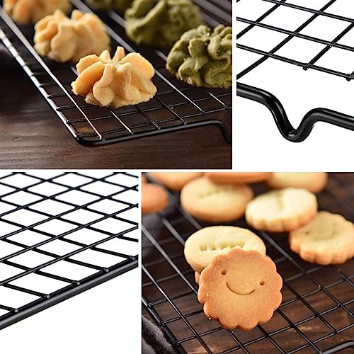 BAKERS 4U Rectangle Nonstick Wire Cooling Rack Baking Tools (Black) - Image 2