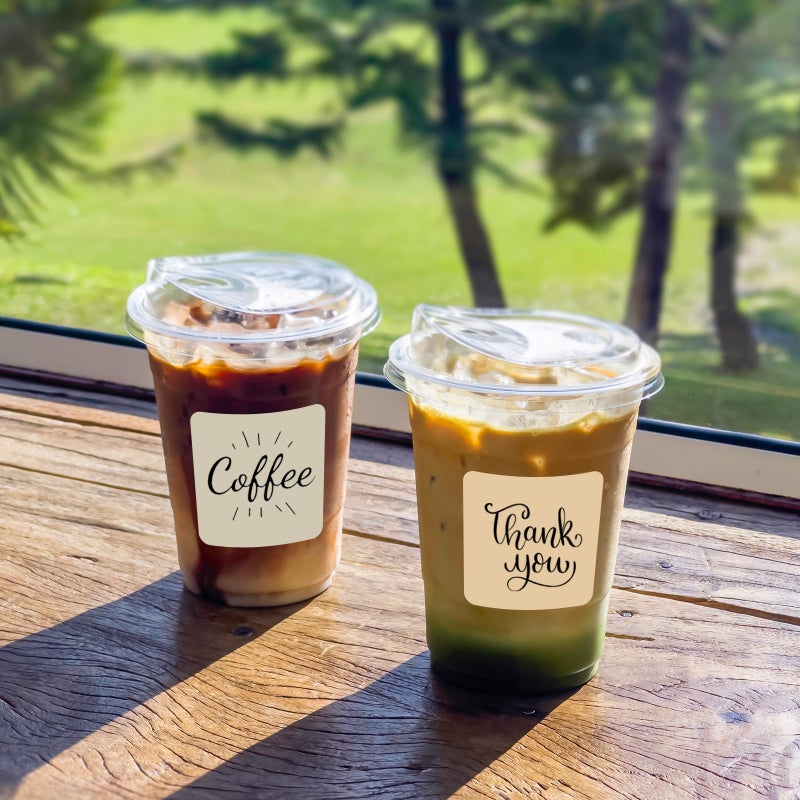YEGAWEN Square Thermal Labels Stickers 2" x 2", Self-Adhesive Waterproof Square Direct Thermal Labels Stickers, Perforation Line Design- 300 Sheets/Autumn Colors - Image 5