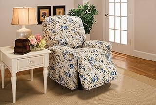 Madison Madison - JER-LGRECL-BLFL Jersey Large Recliner Slipcover, Blue  - Image 1