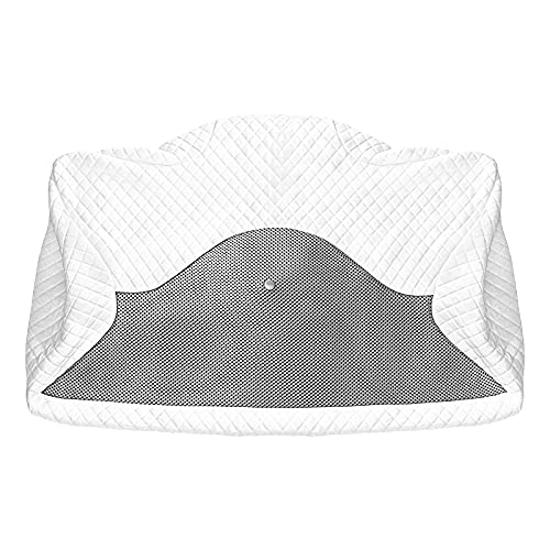 HOMCA Pillowcase for Memory Foam Cervical Pillow, Hypoallergenic Contour Pillow Case, 1Pack, Grey (Suitable for Pillow Model: PL01) - Image 1