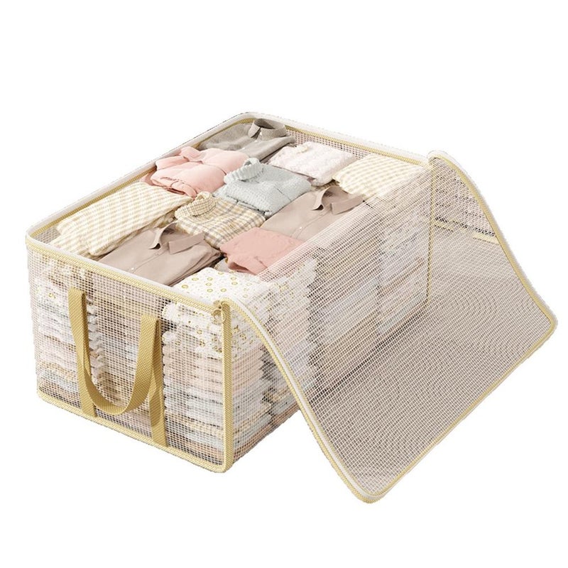 Transparent quilt storage bag, large capacity, clothing, quilt organizer, down jacket special bag, moisture-proof and dustproof. - Image 3
