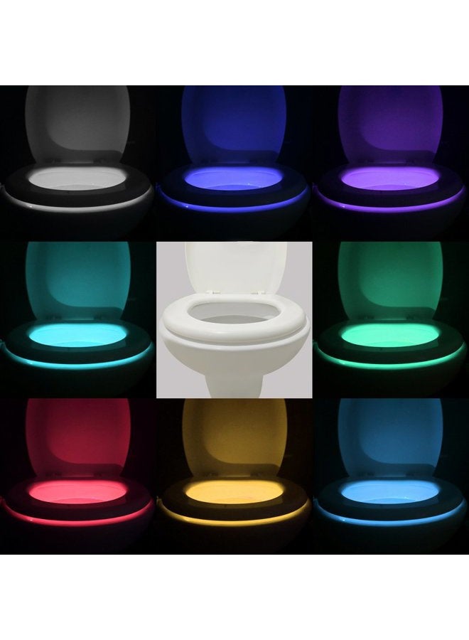 VINTAR [2-Packs] 16-Color Motion Sensor LED Toilet Night Light,Gag Gifts for Christmas, 5-Stage Dimmer, Light Detection. Gift Ideas. - Image 3