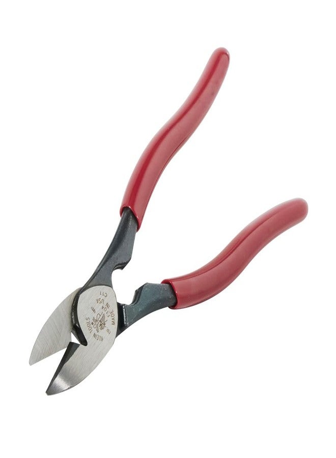 Klein Tools 1104 BX Cable Cutter and All-Purpose Shears, Made in USA, BX Cable, Sheet Metal, Steel Strapping, Bundling Wire, with Stripping Notch - Image 4