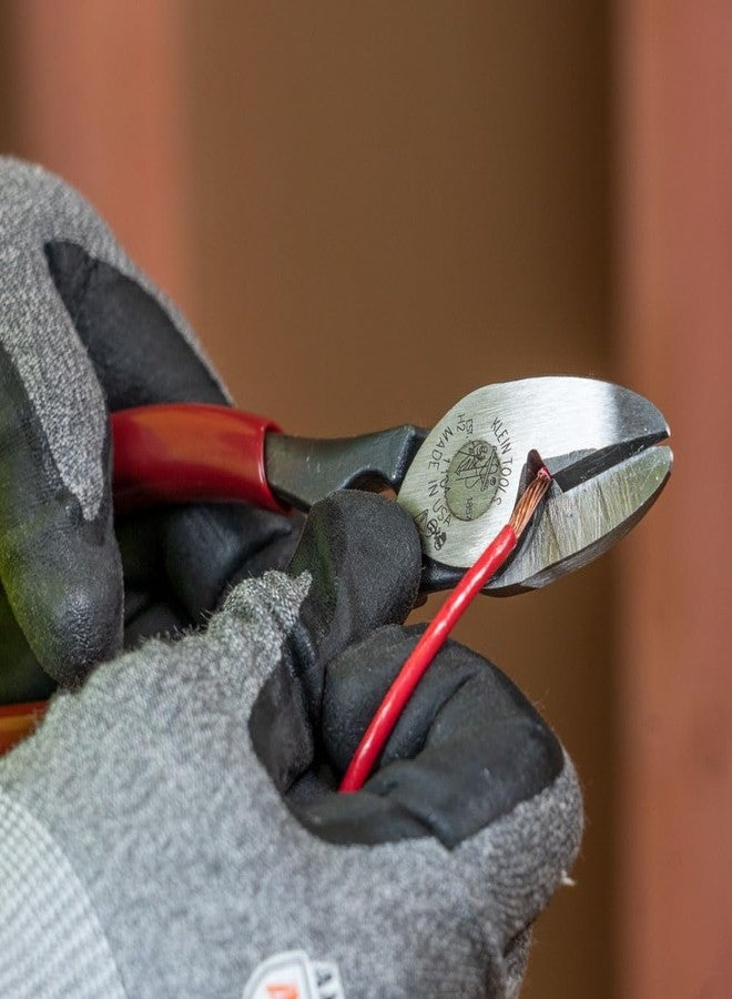 Klein Tools 1104 BX Cable Cutter and All-Purpose Shears, Made in USA, BX Cable, Sheet Metal, Steel Strapping, Bundling Wire, with Stripping Notch - Image 3