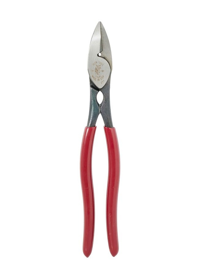 Klein Tools 1104 BX Cable Cutter and All-Purpose Shears, Made in USA, BX Cable, Sheet Metal, Steel Strapping, Bundling Wire, with Stripping Notch - Image 5