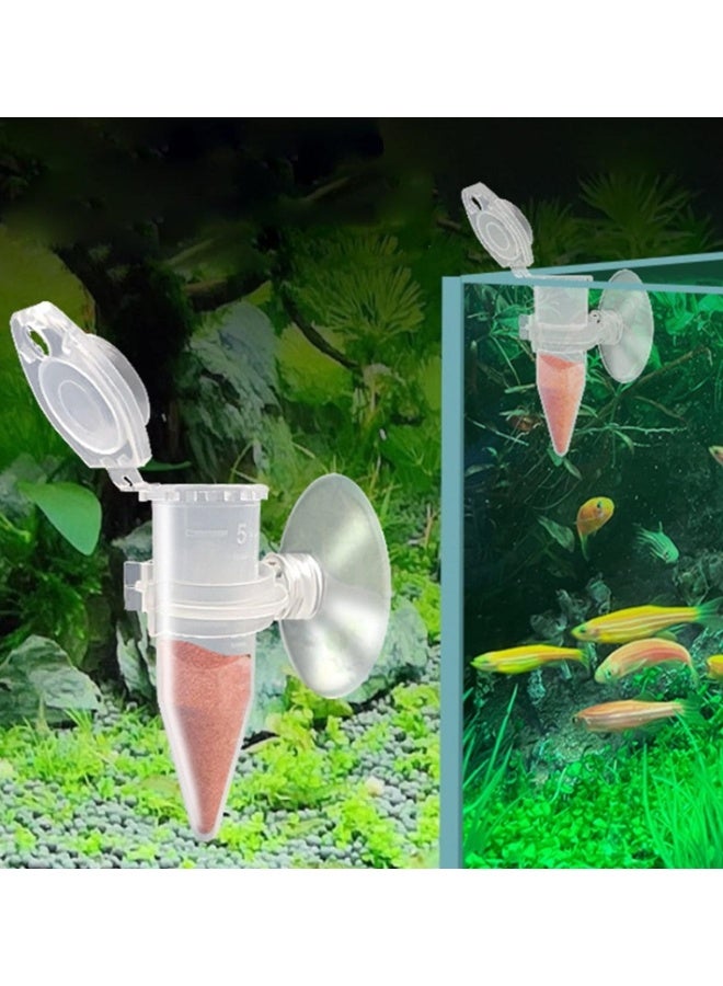 3pcs Automatic Feeder for Aquarium Fish Suction Cup Shrimp Feeder Cup Reusable Plastic Fish Food Holder - Image 5