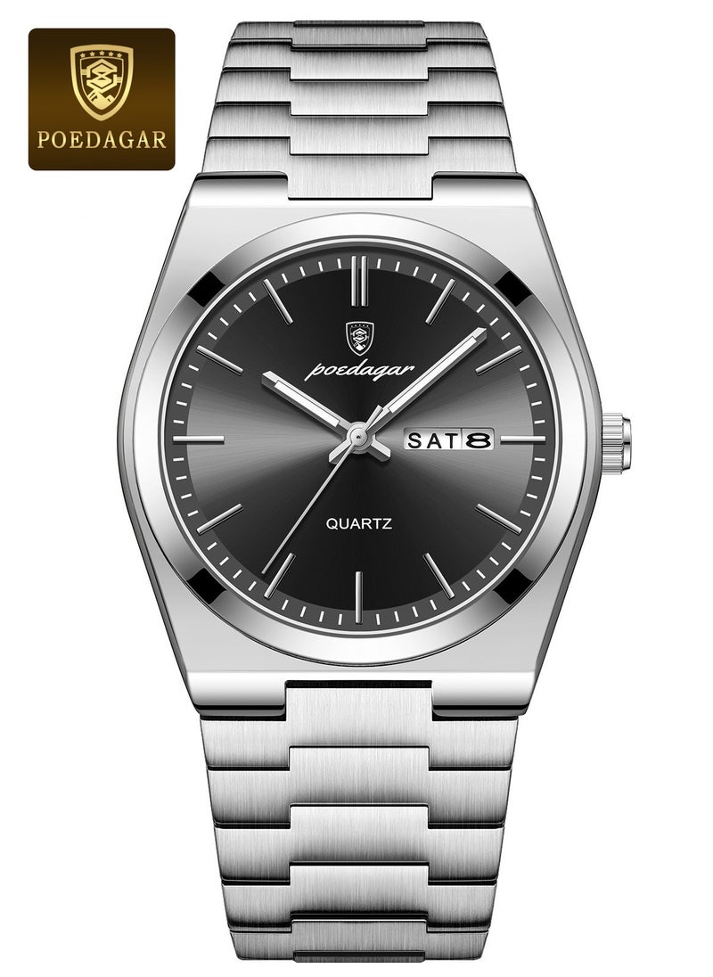 POEDAGAR Man Watch , Waterproof Luminous Men's Watch Quartz-40.5mm  - Image 1