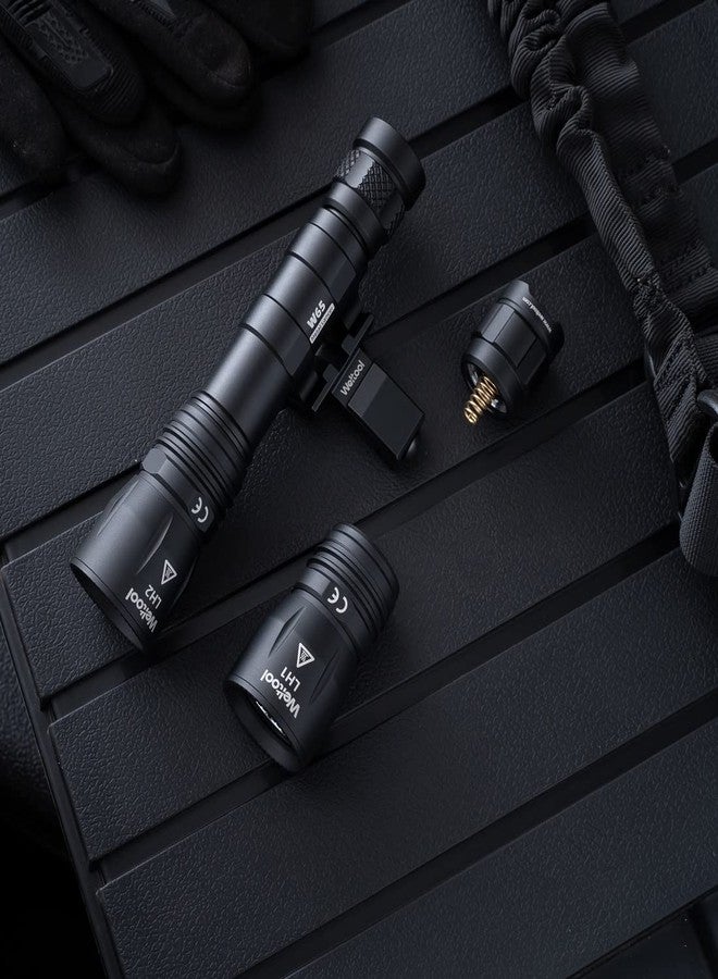 Weltool W65 Weapon Light Body for Surefire M600DF KE2-DF,Z68 Tailcap, DS00 or UE Rear Cap and Weltool LH Series Light Head,PM4 Mounts (Black) - Image 5