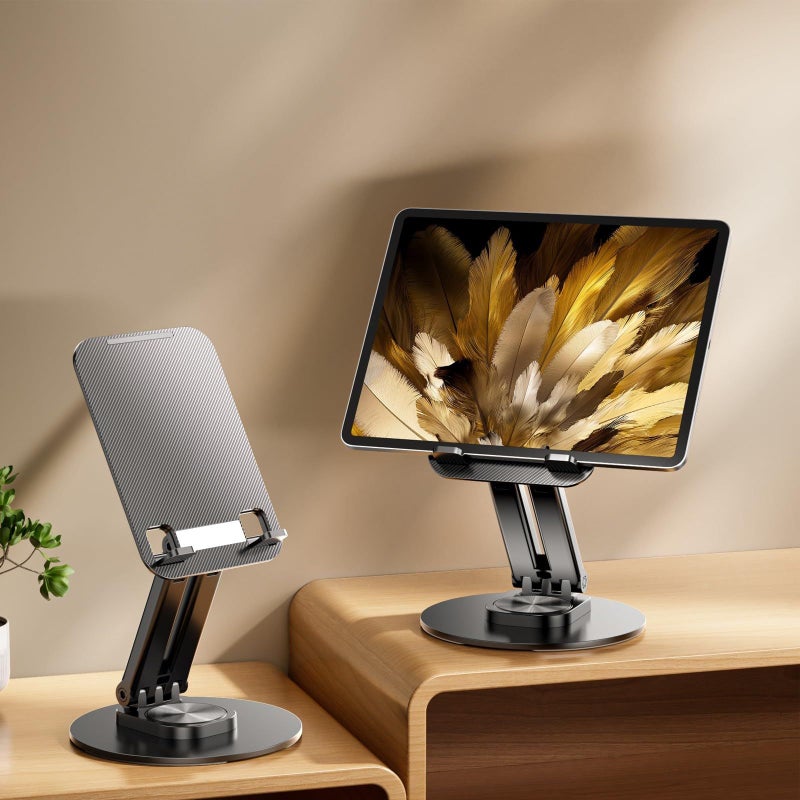 Black 360 Degree Rotating Tablet Stand Holder For Drawing And Video Conferencing - Image 5