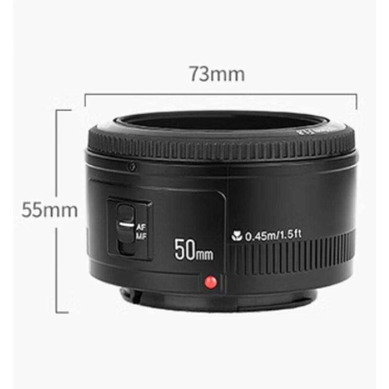 Yongnuo YN50mm F1.8 Portrait Lens for Canon Dslr Camera - Image 2