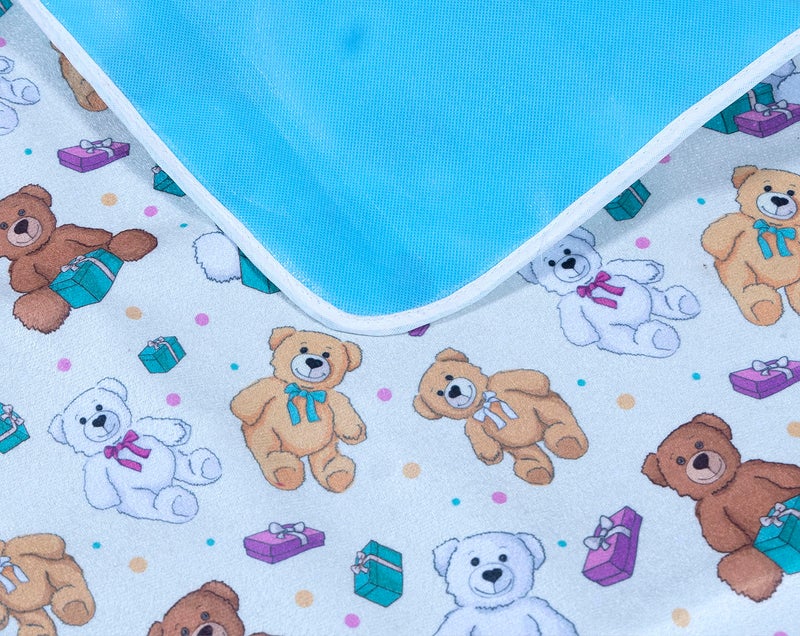 Aazeem New Born Baby Polyster Sheets Waterproof | Bed Protector Baby Dry Sheet | Baby Dry Mats Waterproof and New Baby Born Product |Pack of 4 |Amber | - Image 5